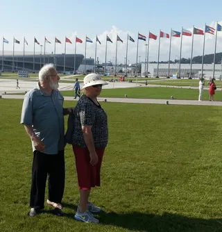 Michael Laitman with his wife Olga in Sochi