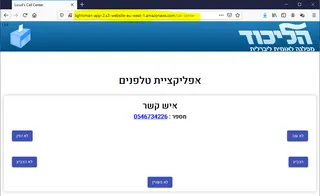 Screenshot about the Likud call center and activists linked to Bnei Baruch